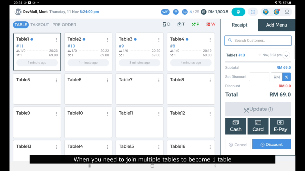 Join multiple tables